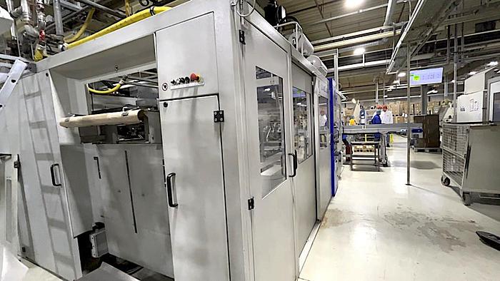 Used 2009 Gabler M92XL Thermoformer with Cup Mold for Ø95mm PP Cups