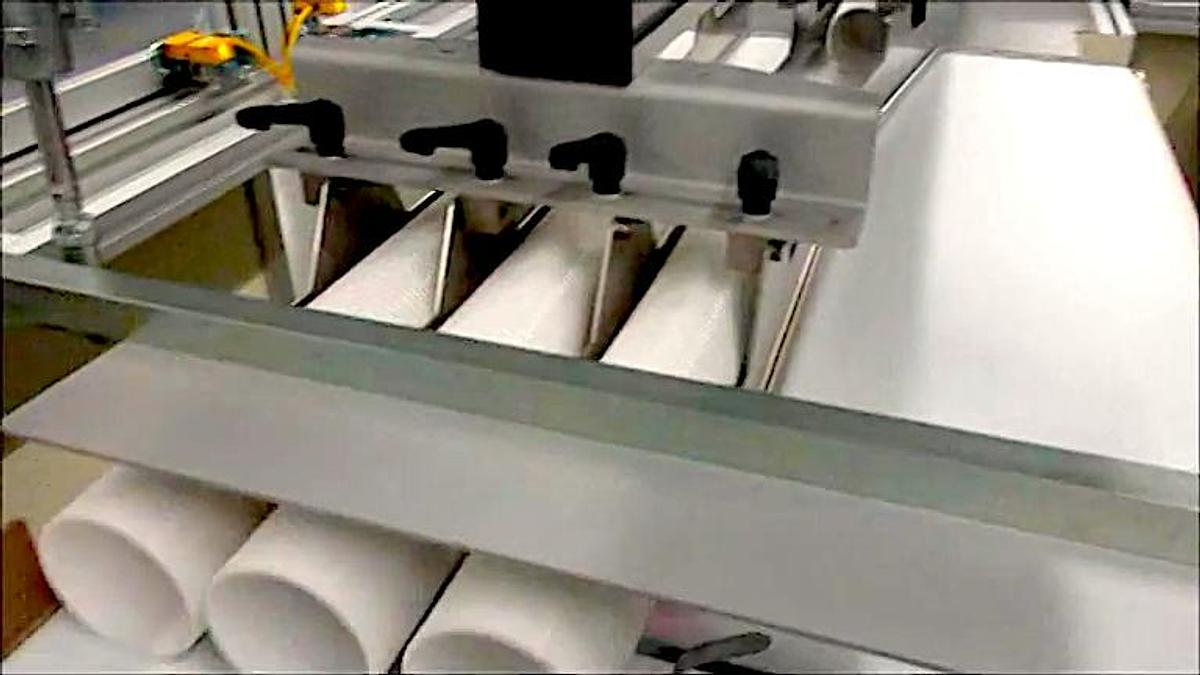 Used 2014 BVM Compacta 5022 EGS + SC 4530 Heat Shrink Tunnel