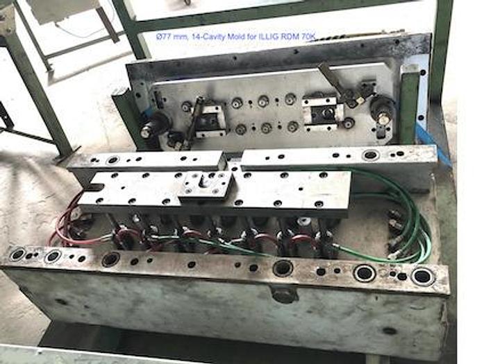Used ILLIG RDM70K Cup Mold Ø77mm
