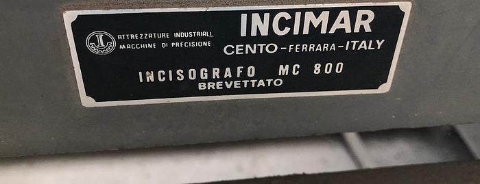 Used INCIMAR INCISOGRAFO  MC 800