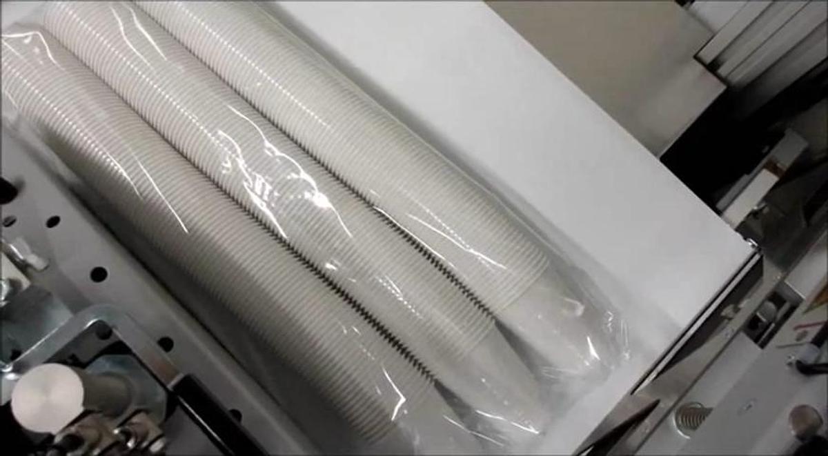 Used 2014 BVM Compacta Sleever + Cermex  Cartoner BVM Compacta 5022 EGS + SC 4530 Heat Shrink Tunnel