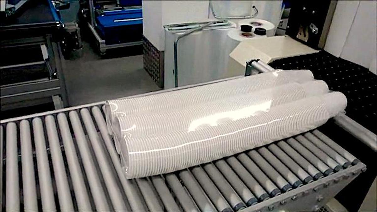 Used 2014 BVM Compacta 5022 EGS + SC 4530 Heat Shrink Tunnel