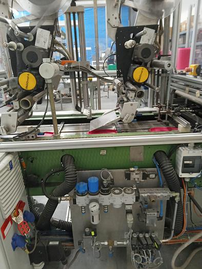 Überholt OMSO DM44N/ PAGOmat 6HS, 2-bahnige Deckeletikettierlinie