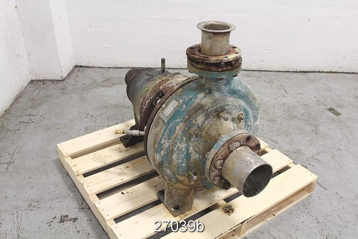 Used Goulds 3175 Goulds 3175, 4X6X18, 5-Vane Impeller, 16.12" Impeller Diameter, Stainless Steel Impeller, Stainless Steel Casing, Stainless Steel Stuffing Box, Stainless Steel Suction Side Plate, Packing. #27039