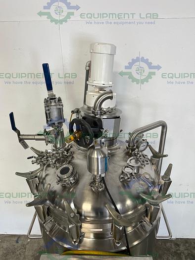 Used Precision  250 Liter Stainless Steel Jacketed Reactor 400 PSI w/ Reliance Motor