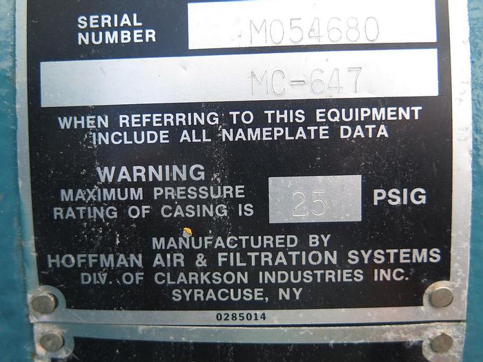 Used Hoffman Centrifugal Blower Model 67106A5, 5 Stage #41569