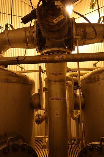 Used A.H. LUNDBERG 5' X 60' 316 STAINLESS STEEL ACID TOWERS TANKS