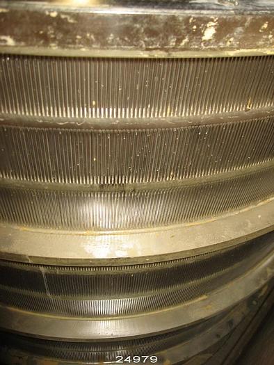 Used Voith VPS25 Pressure Screen Basket, 0.010" (0.25Mm) Mill-Tec Profile VV #24979