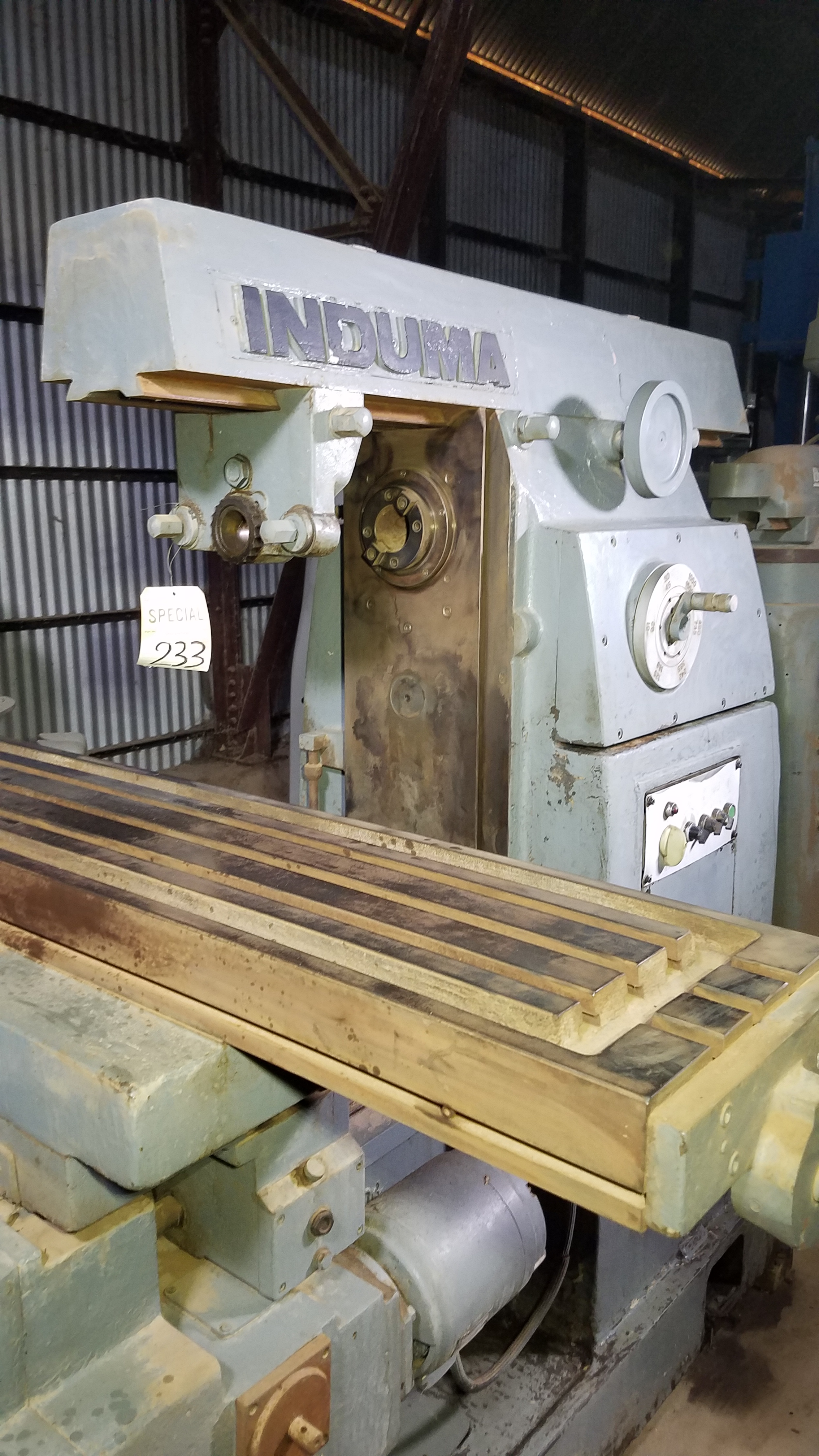 Used 14" x 67" Induma Model NL63 Universal; 1,500 RPM; #50 M.T. STOCK #233