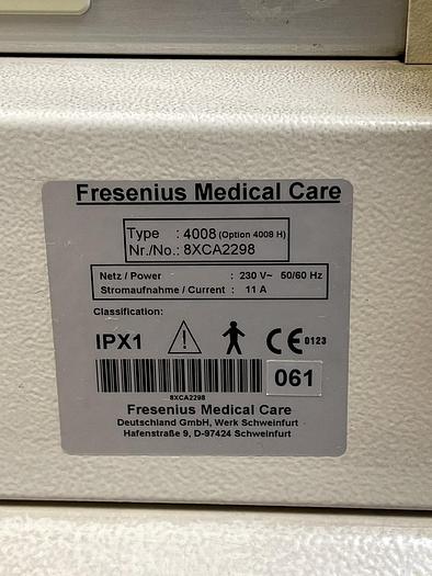Used Fresenius 4008 (Option 4008H) Dialysegerät
