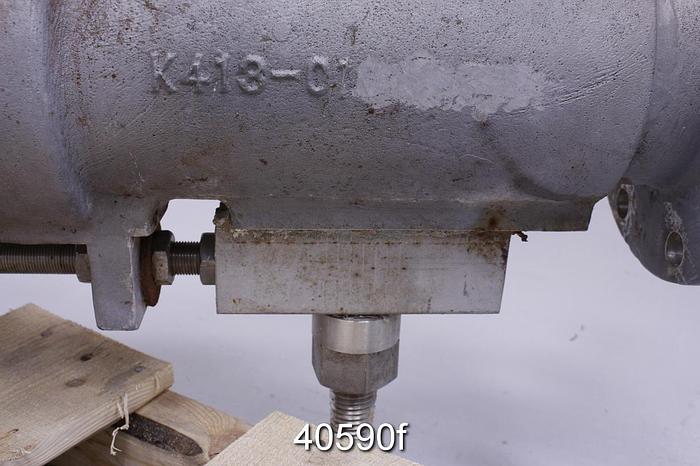 Used Fisher Direct Steam Injection Heater Valve, 4x4x4", Stainless Steel Body #40590