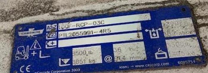 Used 12,000 POUND YALE ROLL CLAMP TRUCK MODEL GLC120VXPRS W/ 72" CLAMP MFG. 2015 RAISED MAST 185"