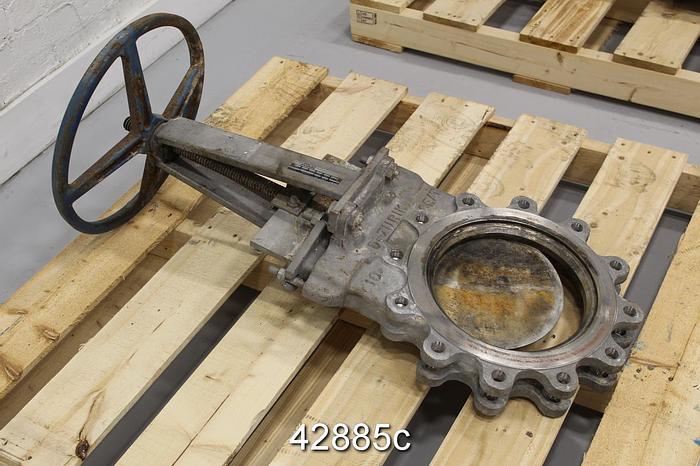 Used Dezurik 10" Hand Operated Knife Gate Valve #42885