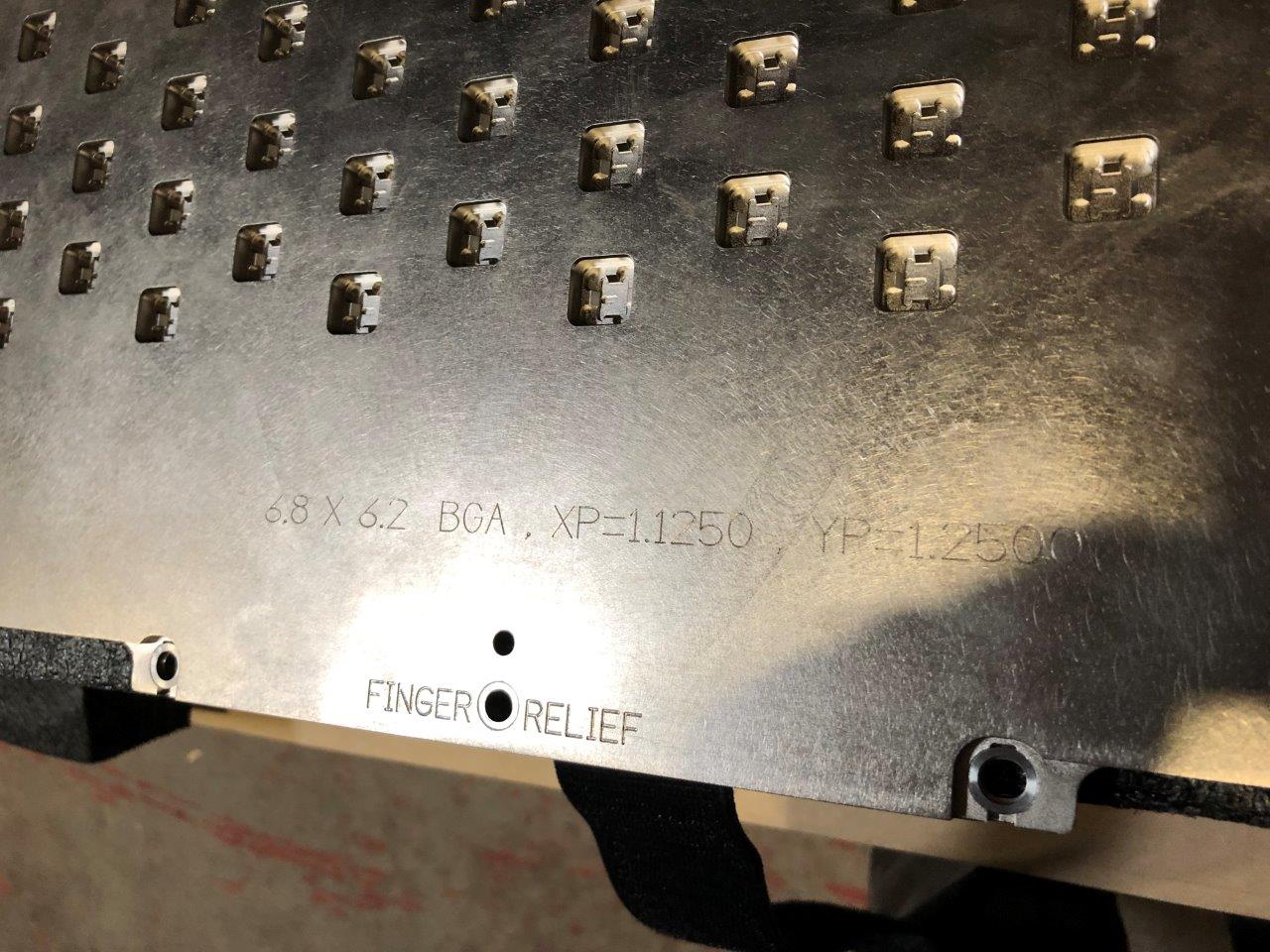 Used DELTA DE8000 6.8 x 6.2 eMGA Test Handler Change Kit