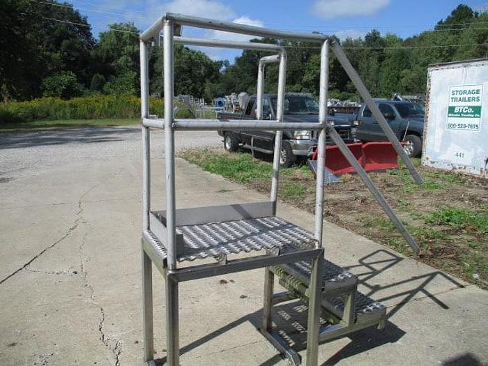 Used Work Platform; 34"x34" with Stairs