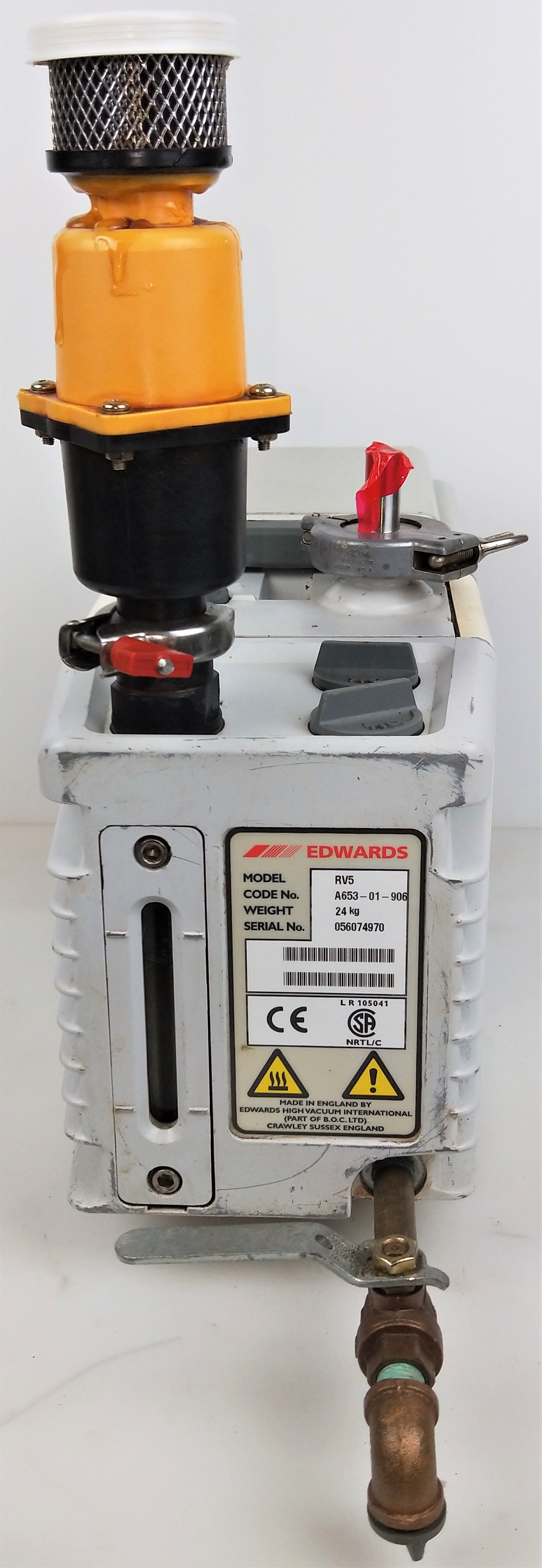 Used Sold Edwards RV5 Rotary Vacuum Pump 4.1 CFM at Chemistry RG