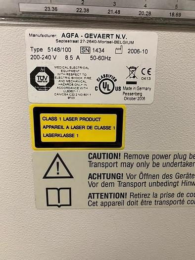 Used 2006 Agfa CR 85-X