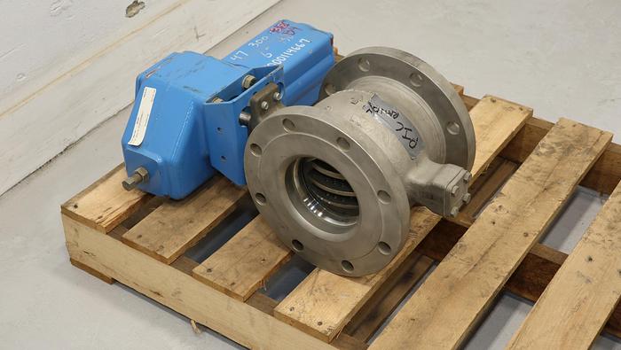 Used Neles 6" Vee Ball Valve with Q-Trim Technology #44616