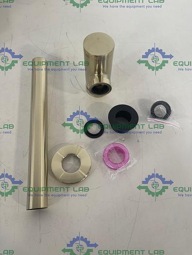 Brushed Gold Single Handle Faucet For Bathroom w/ Brushed Gold Pop Up Stopper