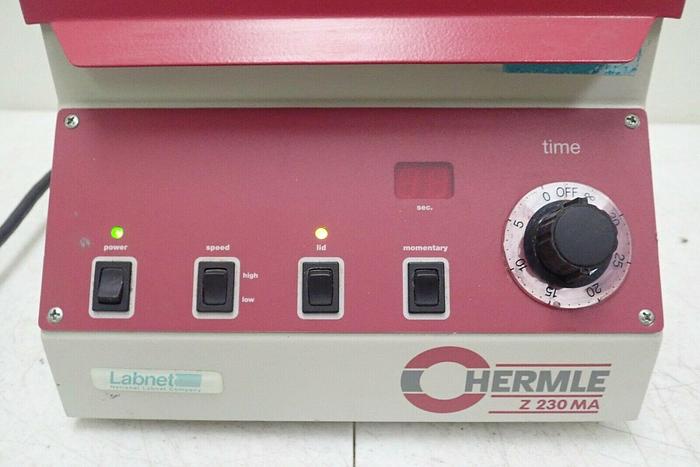 Used Labnet Hermle Z 230 MA MicroCentrifuge Centrifuge with 24-Position Rotor