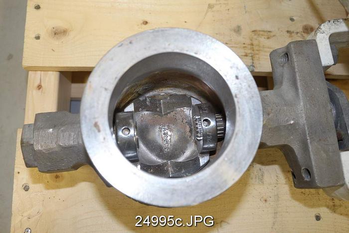 Used Valtek SHEARSTREAM Vee Ball Control Valve, 3", 316 Stainless Steel Body, 317 Stainless Steel Chrome Plated Ball, 17-4 Shaft, Tfe Seat, Pneumatic Actuator, Pneumatic Positioner, Normally Closed, Cv=280, Body Class 150 #24995