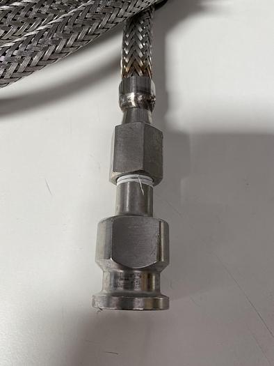 Used Stainless Steel 178" Flexible Braided Hose w/ SSH4 Quick Release & 1/2" Sanitary