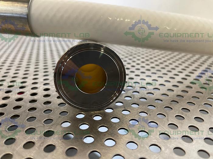 Used Sani-Tech  STHT-R-HD-1000 60" Silicone Hose w/ 1" Sanitary Fitting