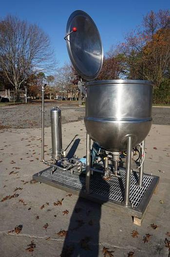 Used JC PARDO 100 GAL HORIZONTAL MIX & SCRAPE STEAM KETTLE #690C 100 GAL. HORIZONTAL MIX only @ AMERICA'S STEAM KETTLE HEADQUARTERS !
