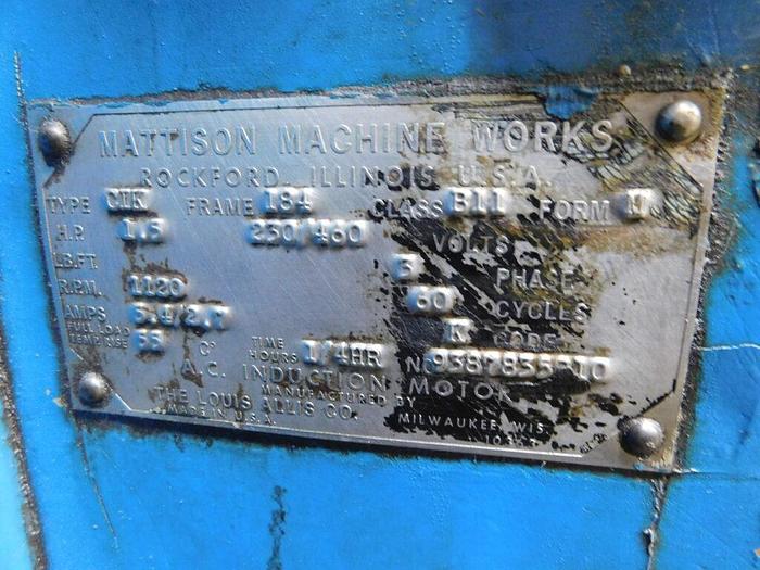 Used Mattison 2472 Surface Grinder