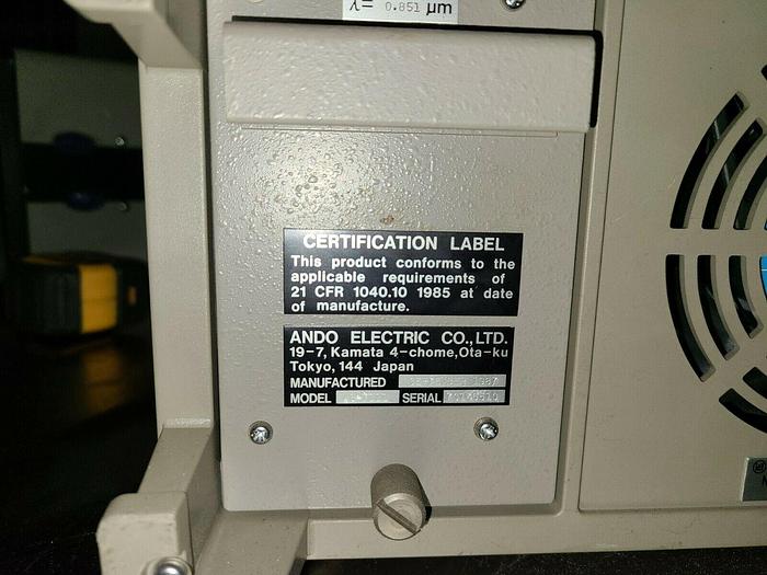 Used Ando Electric AQ-7110C Optical Fiber Analyzer Fiber Optics