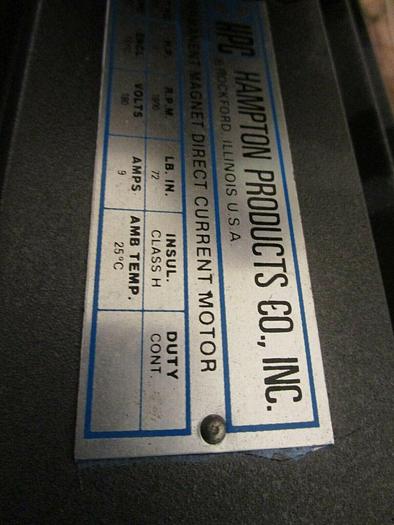 Used HAMPTON PRODUCTS / HPC PERMANENT MAGNET DIRECT CURRENT MOTOR 3218