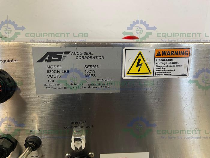 Used Accu-Seal Corporation 630CH-2B6 Constant Heat Sealer