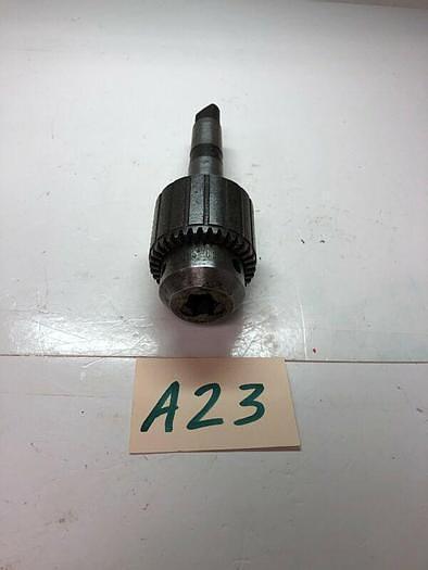 Used Jacobs USA 3A 3 Taper 1/8 - 5/8 in. 3 - 16mm Drill Chuck Arbor M.T J.T