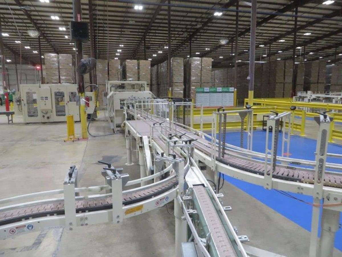 Used 2005 PERINI SINCRO 5.0 106" BRT REWINDING LINE WITH 2 LANE PERINI LOG SAW