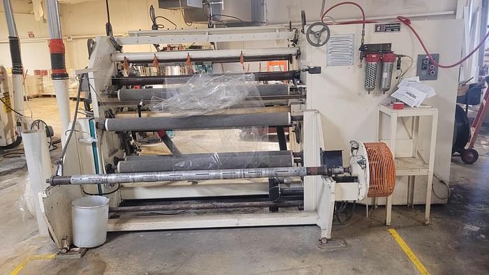 Used 63" DUSENBERY MODEL 835 L3 DUPLEX CANTILEVERED SLITTER REWINDER