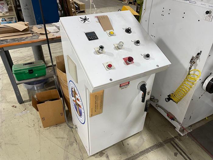 Used 60" PHOENIX MODEL 645FC-60 DUPLEX SLITTER REWINDER FOR VINYLS - PENDING SALE