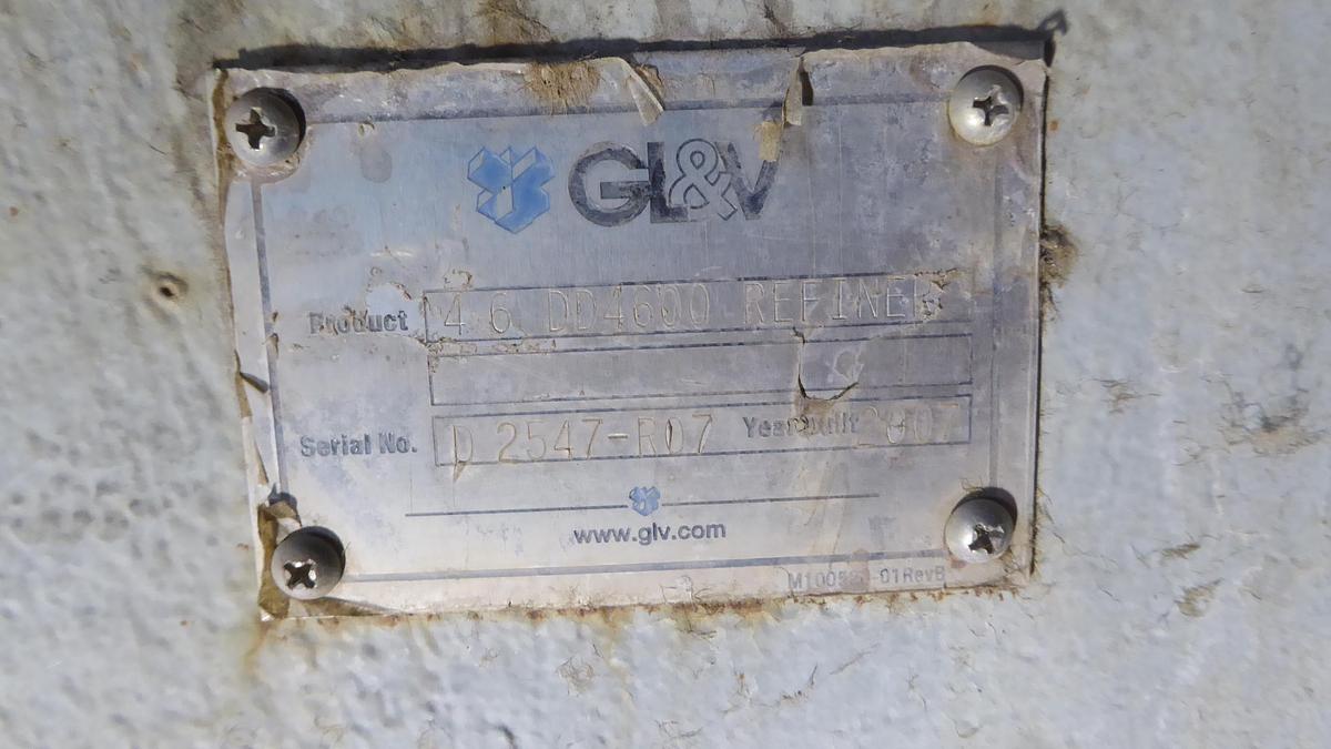 Used GL&V / BELOIT MODEL DD4600 46" REFINER