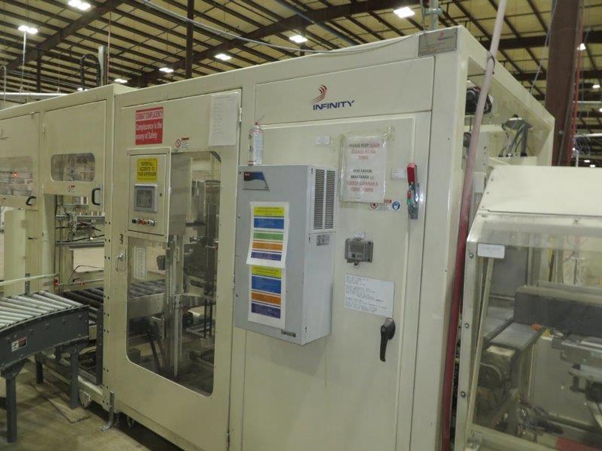Used 2010 BAOSUO ULTRA COMPACT 102" KITCHEN TOWEL REWINDING LINE WITH LOG SAW AND PACKAGING