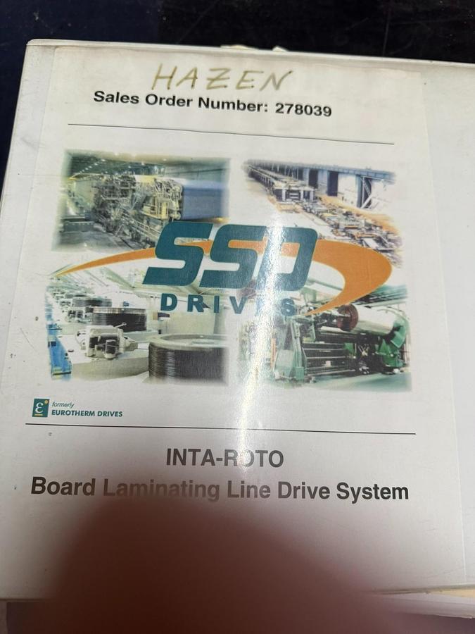 Used 72" WIDE INTAROTO LAMINATOR - PAPER & BOARD