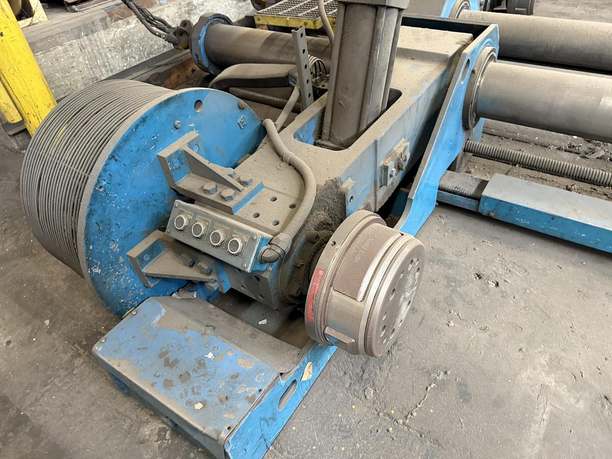 Used JAGENBERG MODEL SE-18 SHAFTLESS FLOOR PICK UP UNWIND STAND 