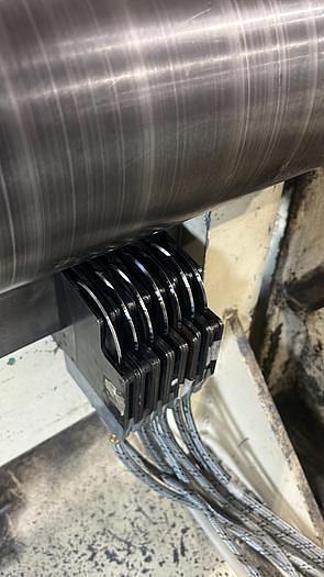 Used 84" CAMERON TWO DRUM SLITTER REWINDER FOR NONWOVENS