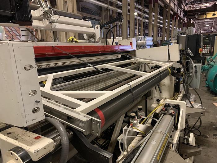 Used 62" TITAN MODEL SR6 CANTILEVERED DUPLEX SLITTER REWINDER SHAFTLESS UNWIND - PENDING LS