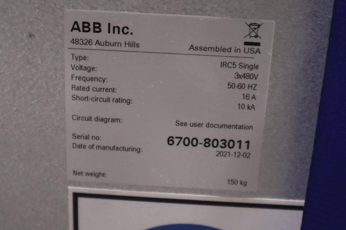 ABB MODEL IRB 6700-300/2.70 ROBOT 6-AXIS MANUFACTURED 2021