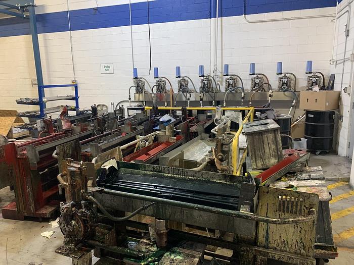 Used 40" ROTOMEC MODEL RS 4003 10 COLOR ROTOGRAVURE PRESS (SOLVENT INK) MFG. 2006