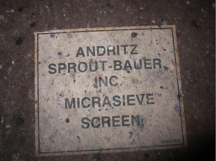 Used ASB      24" (610MM) MDL. D552-5 MICROSIEVE SCREEN S/S