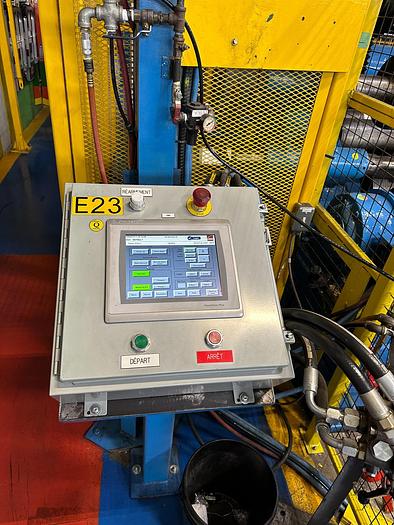 Used 144" BLACK CLAWSON TWO DRUM WINDER 60" REWIND DIAMETER SHAFTLESS