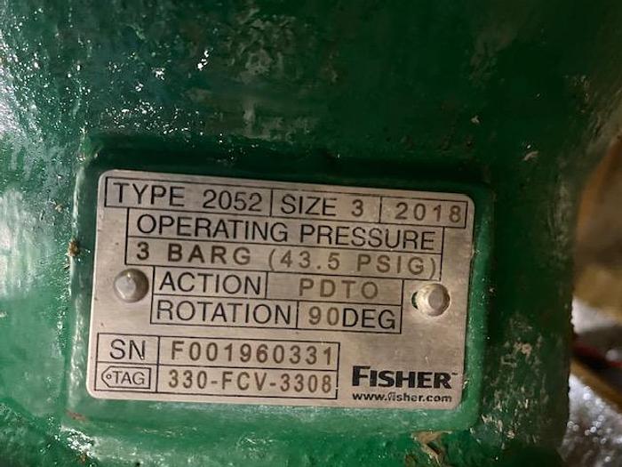 Used FISHER CONTROL VALVE ACTUATOR SIZE 3 BODY SIZE 8