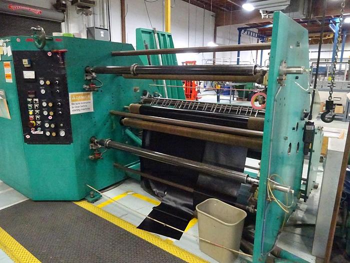 Used 62" DUSENBERY 10000-24 DUPLEX SLITTER REWINDER