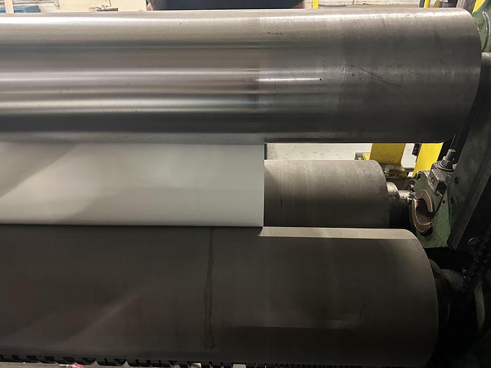 Used 72" CAMERON TWO DRUM SLITTER REWINDER MODEL 438  60" REWIND WITH A&F UNWIND STAND