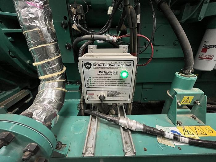 Used 1400 KW CUMMINS NATURAL GAS BACK UP GENERATOR SET QSK60 SERIES ENGINE MODEL C1400 N6C 13,800V MFG 2017 Pending JE